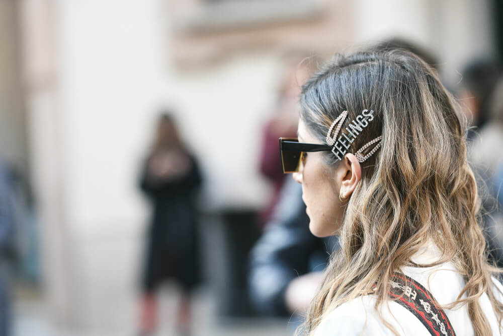 Woman with hair Accessories