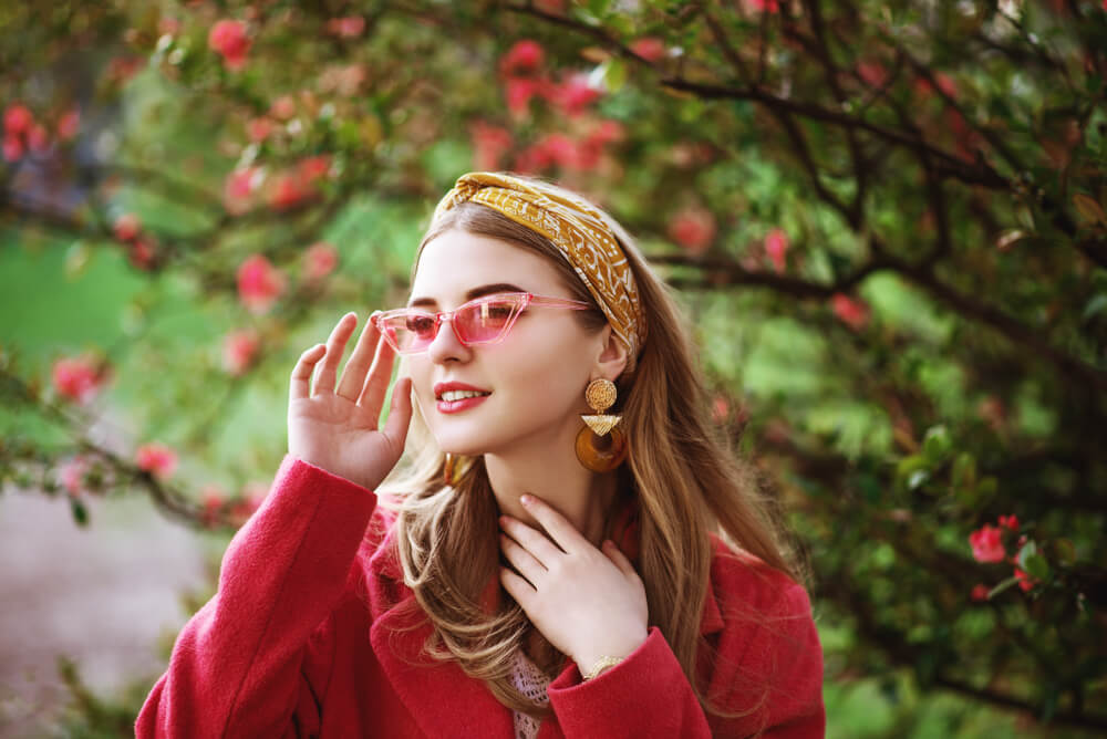 Woman with headband