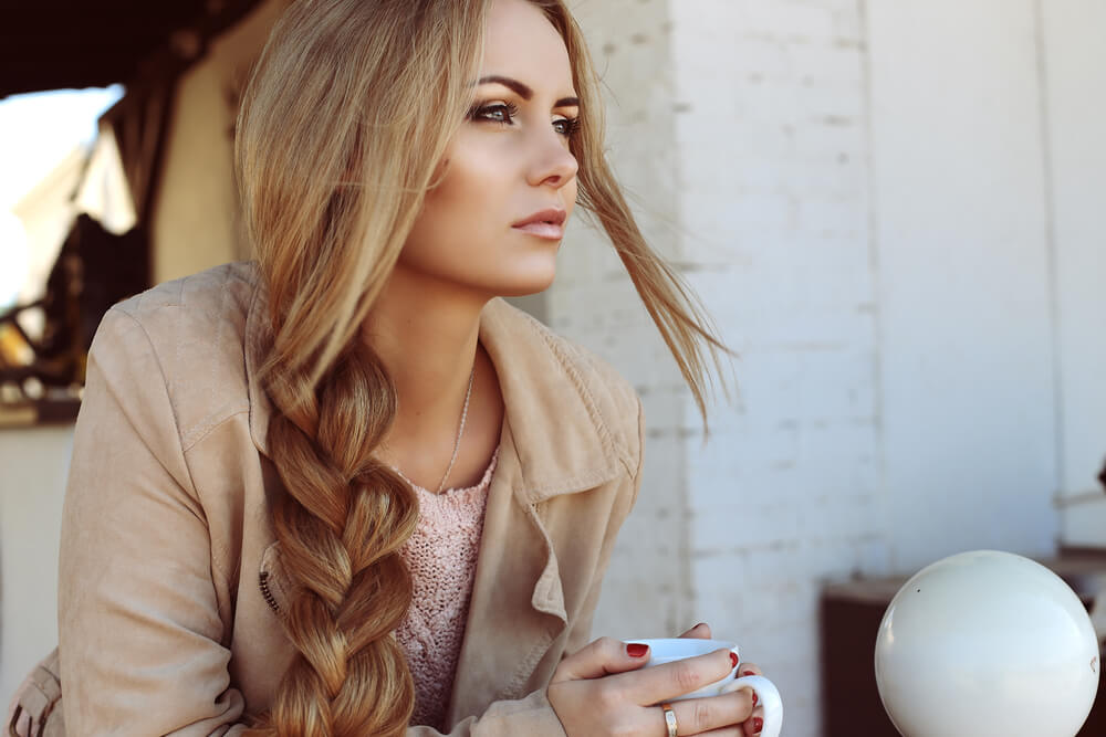 Woman with braids