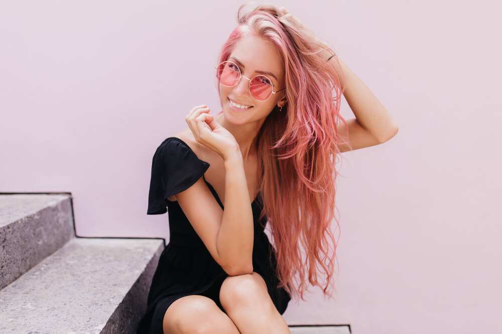 Pink new year hair trends