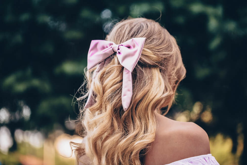 Ribbon in hair