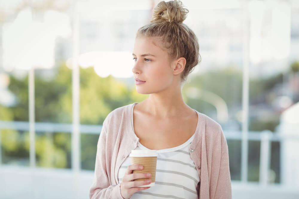 Woman with bun