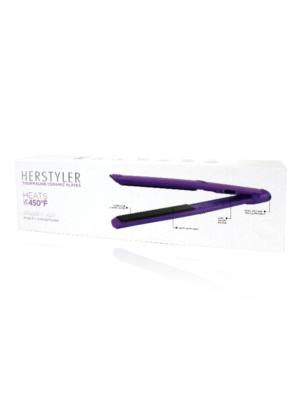 Herstyler Straight N Style Purple closed box
