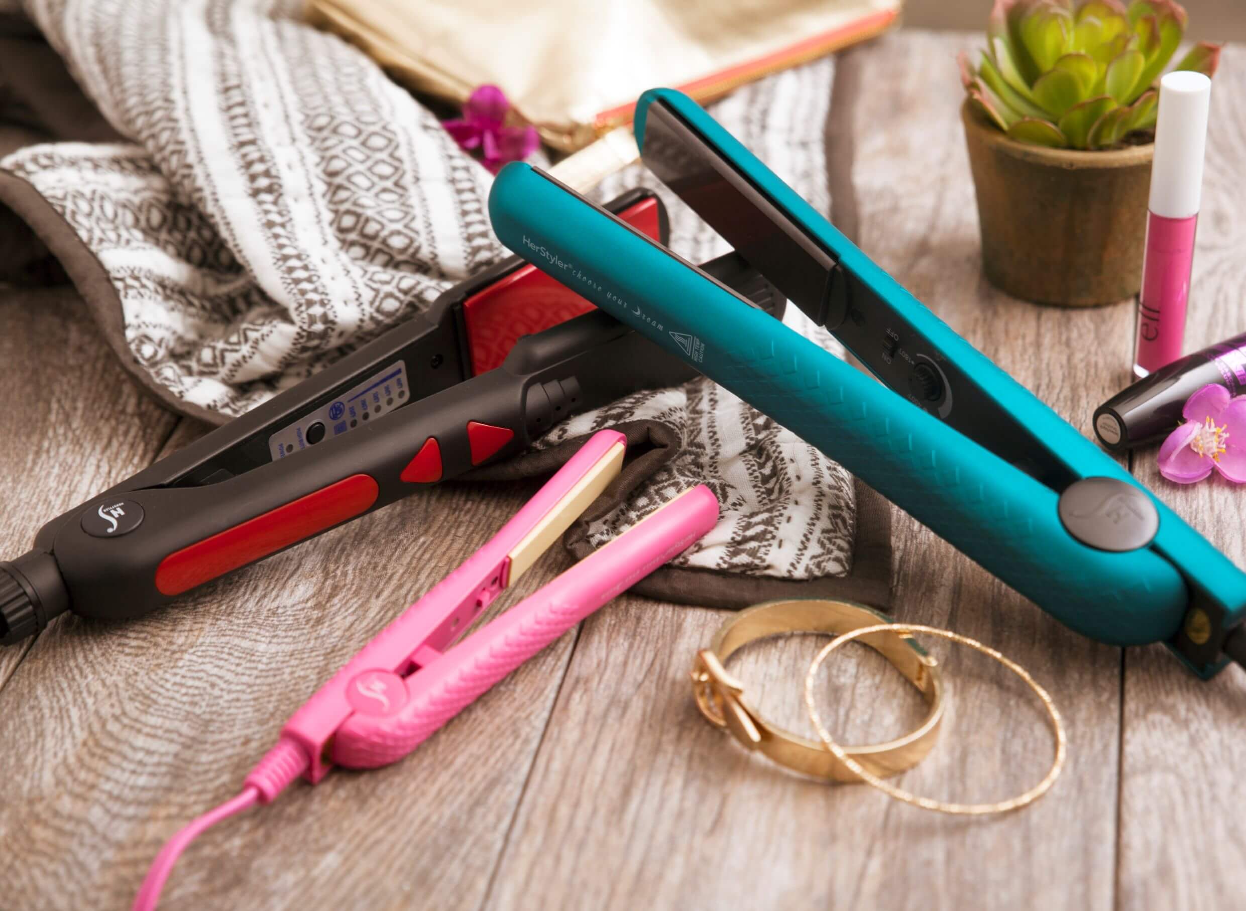 assorted hair straighteners