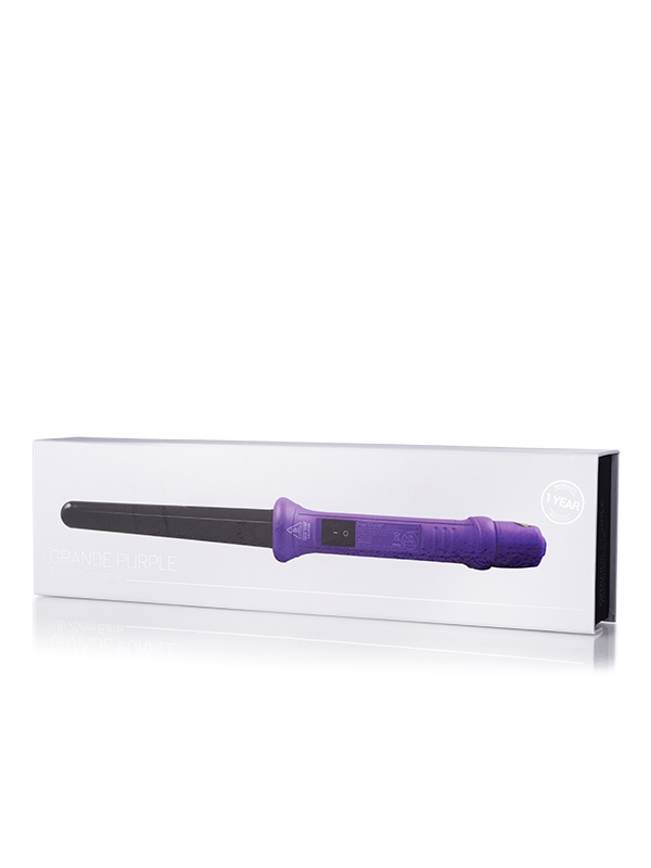 HerStyler Grande Curls Purple Curling Wand Box