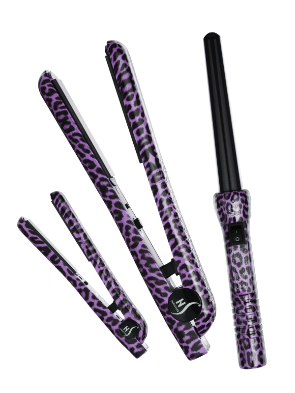 HerStyler Purple Leopard Complete Set
